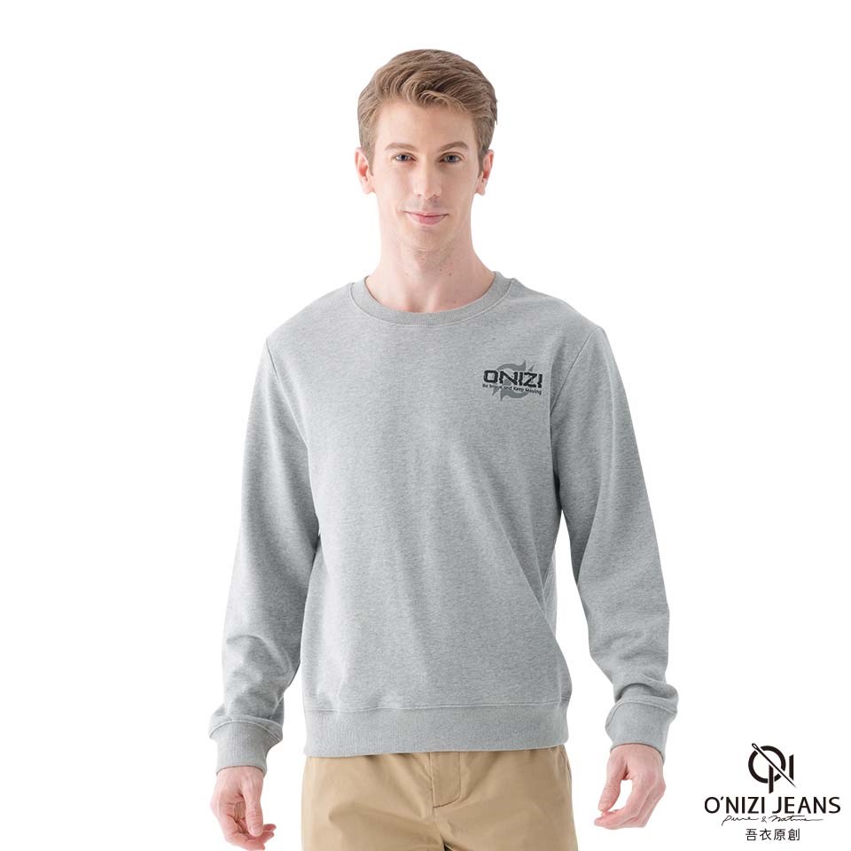 品牌 LOGO 男大學Ｔ