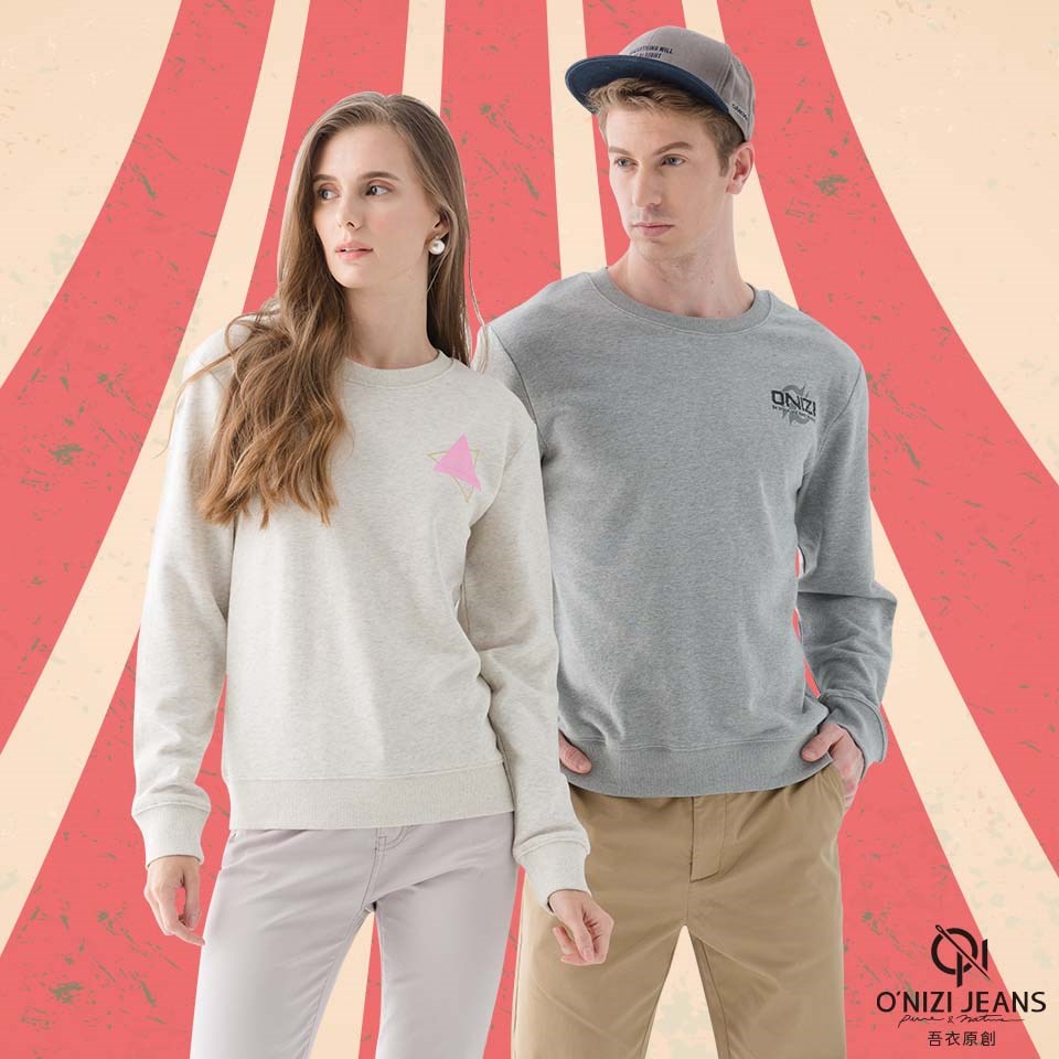 品牌 LOGO 男大學Ｔ